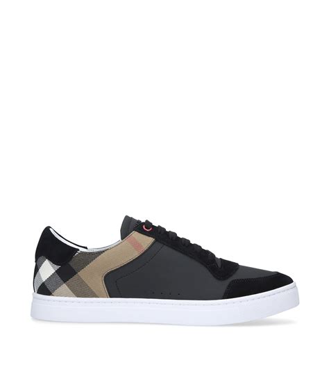 burberry check leather trainers|Women’s Designer Sneakers .